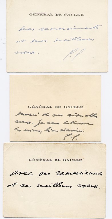 Cartes de voeux du général de Gaulle