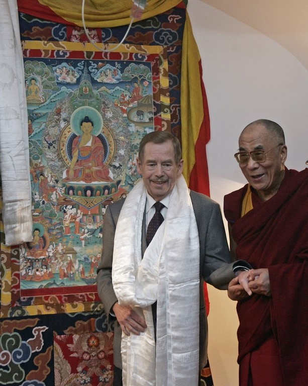 Vaclav Havel avec le Dalaï-lama