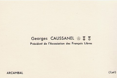 Georges Caussanel - président de l'Association des Français Libres du Lot
