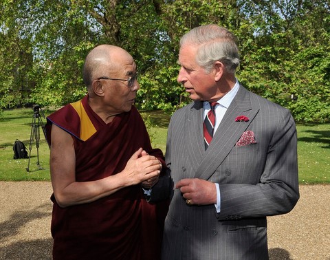 Dalaï lama et Prince Charles